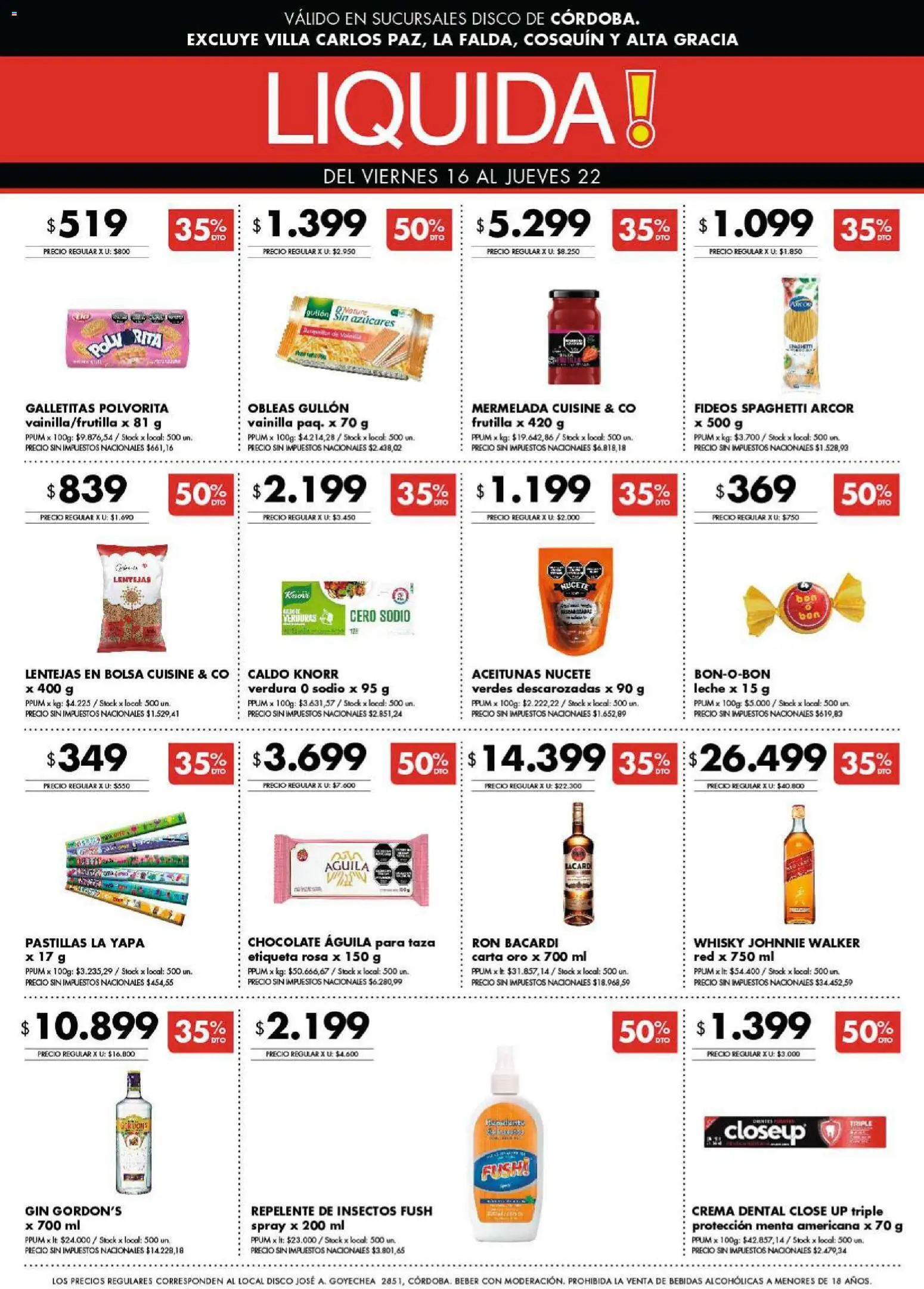 Disco - Ofertas | Córdoba │ válido desde el 15.01.2026 | Página: 9 | Productos: Lentejas, Taza, Aceitunas, Chocolate