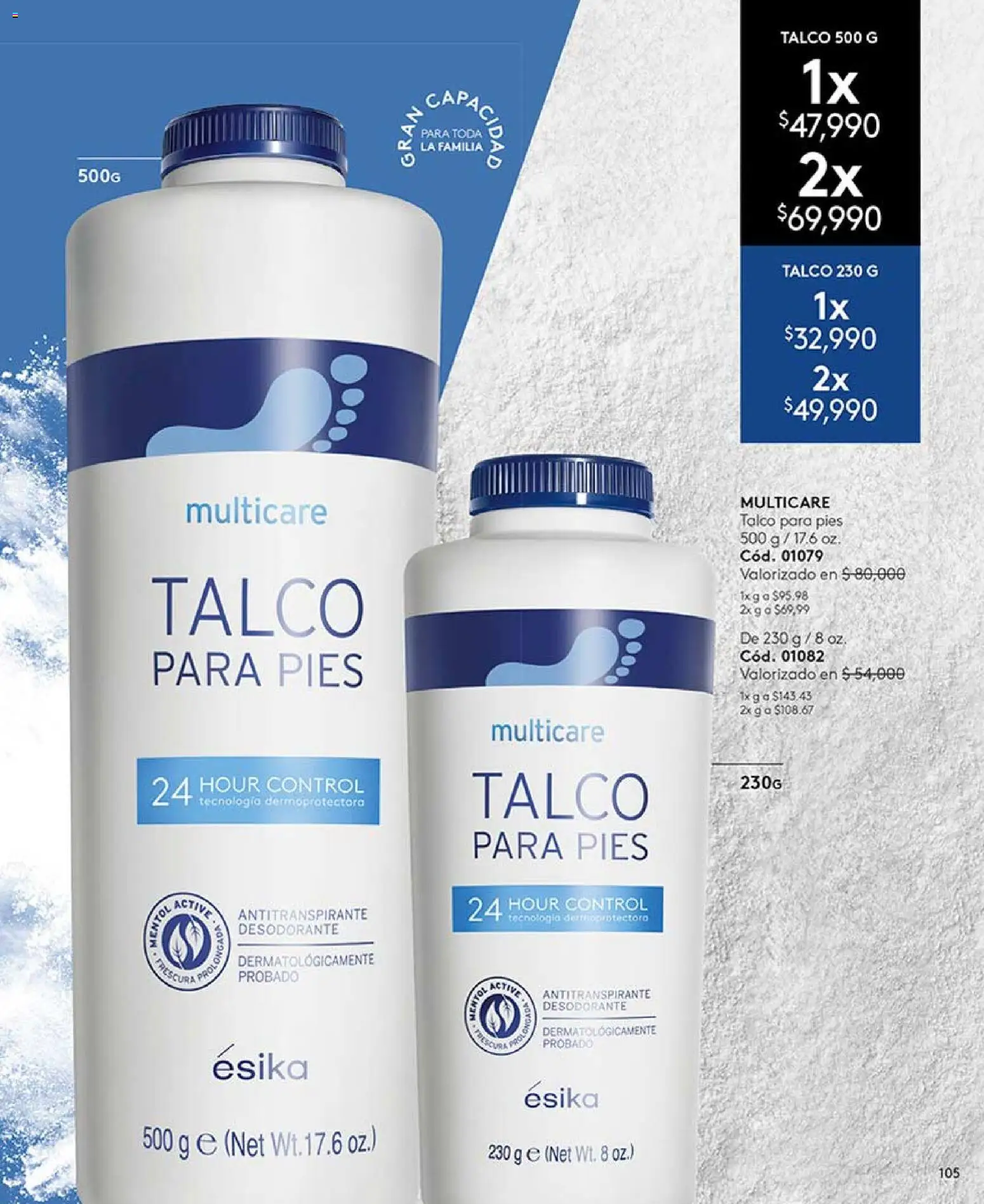 Ésika revista - valida desde el 24.04.2026 | Página: 105 | Productos: Desodorante, Antitranspirante