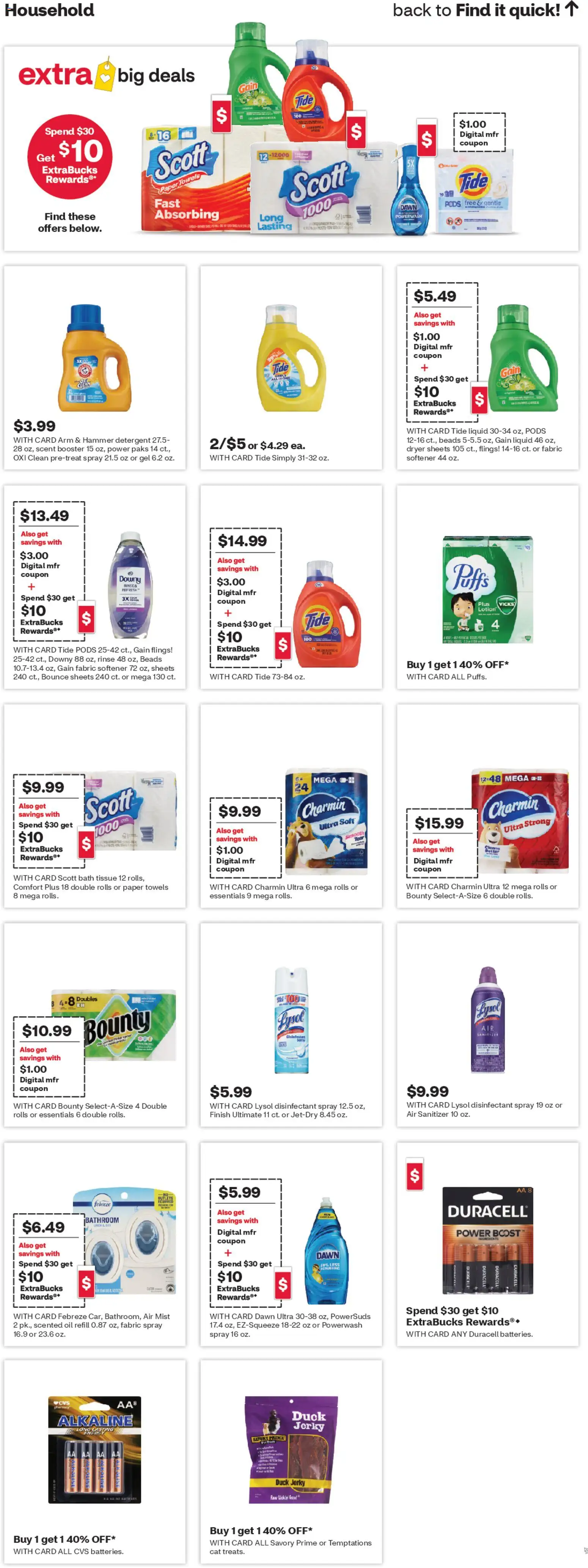 CVS Pharmacy Weekly Ad - WA - valid from 26.04.2026 | Page: 19 | Products: Hammer, Oil, Fabric softener, Dryer