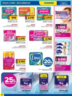 Carrefour Maxi catálogo │ válido desde el 11.08.2025 | Página: 8 | Productos: Toalla, Toallas, Pañales, Protectores diarios