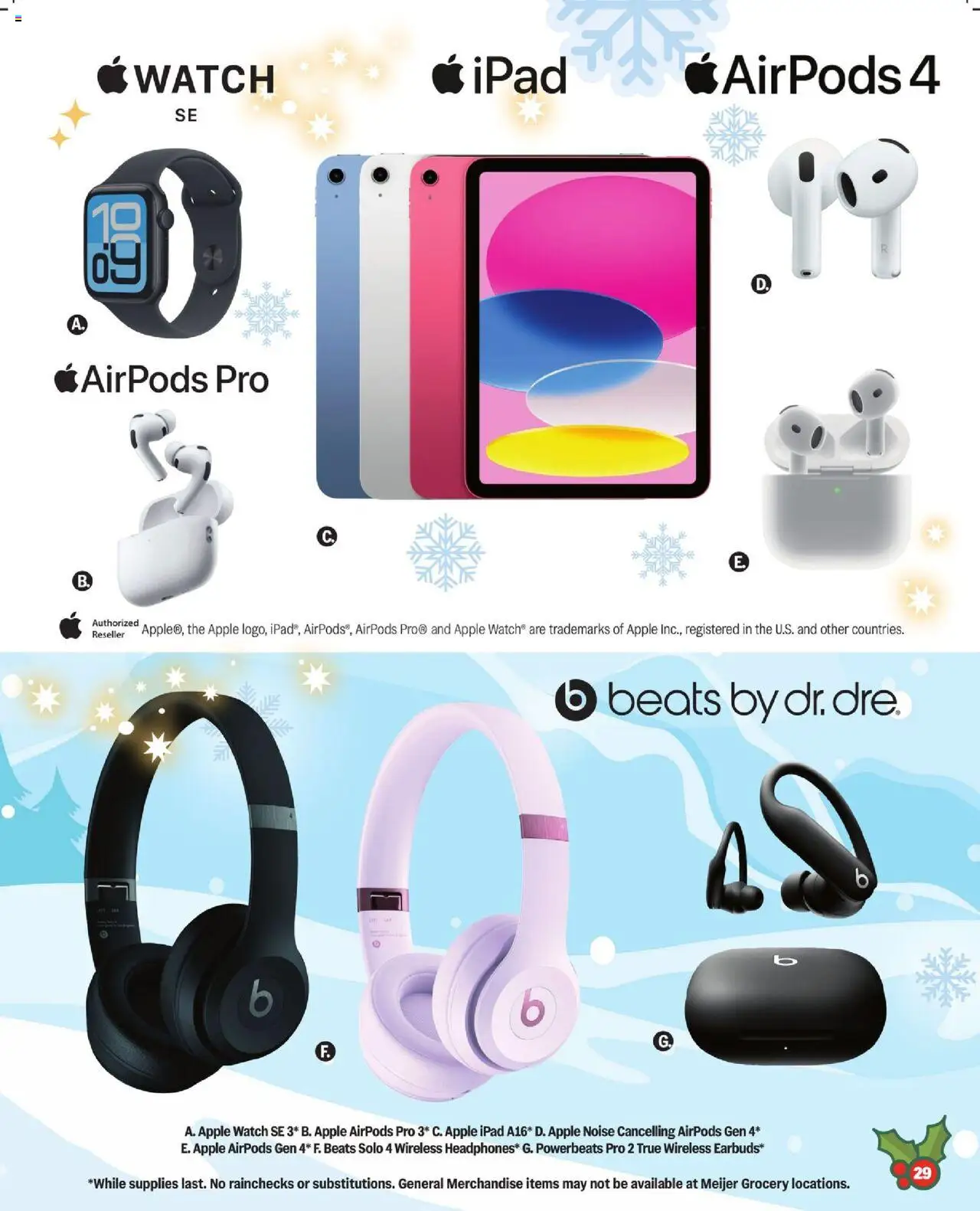 Meijer Holiday Gift Guide - valid from 08.10.2025 | Page: 29 | Products: Watch, Ipad