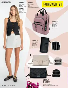 Vista previa de Andrea catálogo Primavera, nuevo folleto de la tienda, válido en México a partir del 25.01.2026 | Página: 24 | Productos: Blusa, Mochila, Short