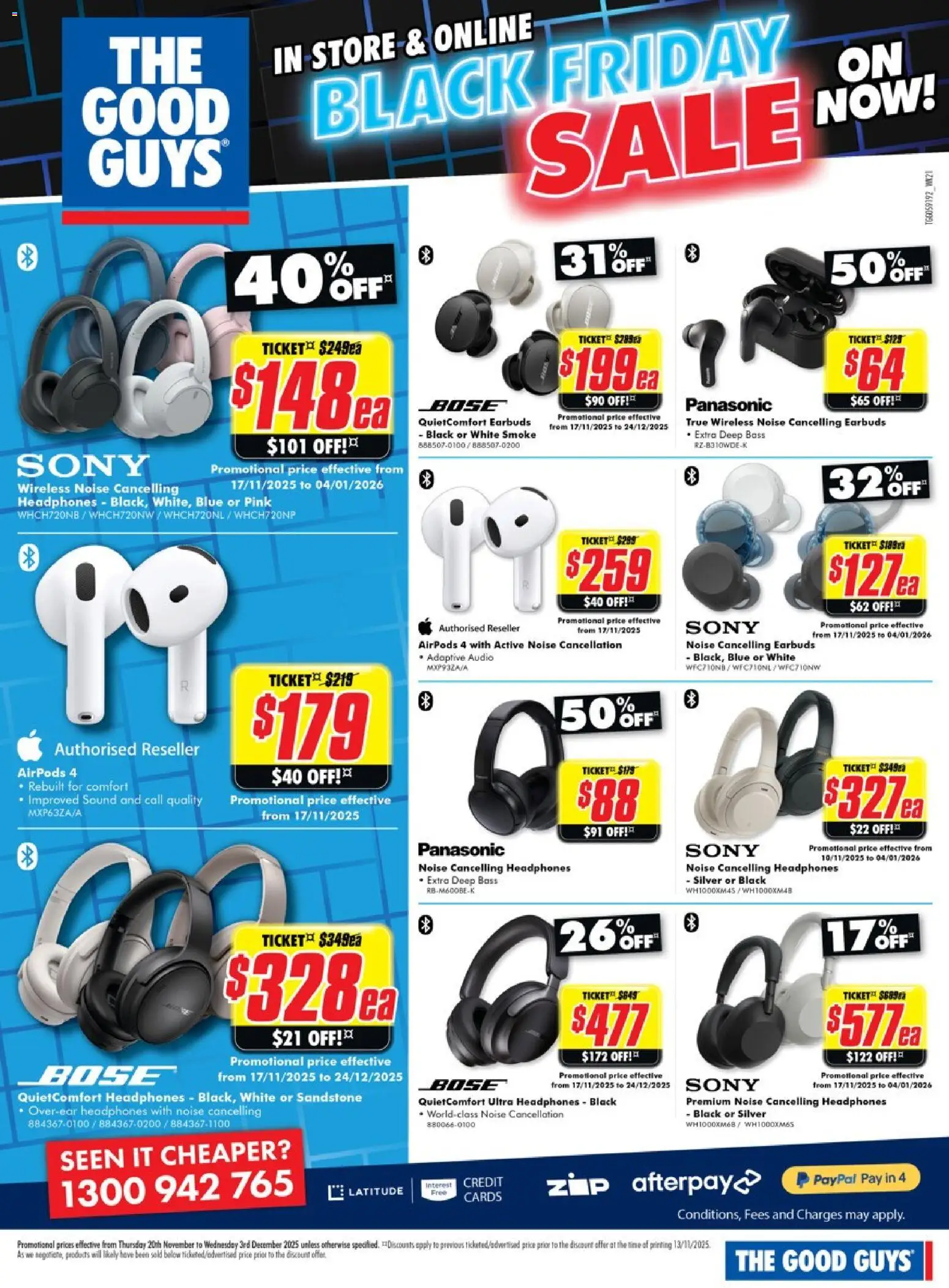 The Good Guys catalogue - valid from 19.11.2025 | Page: 22 | Products: Audio, Headphones