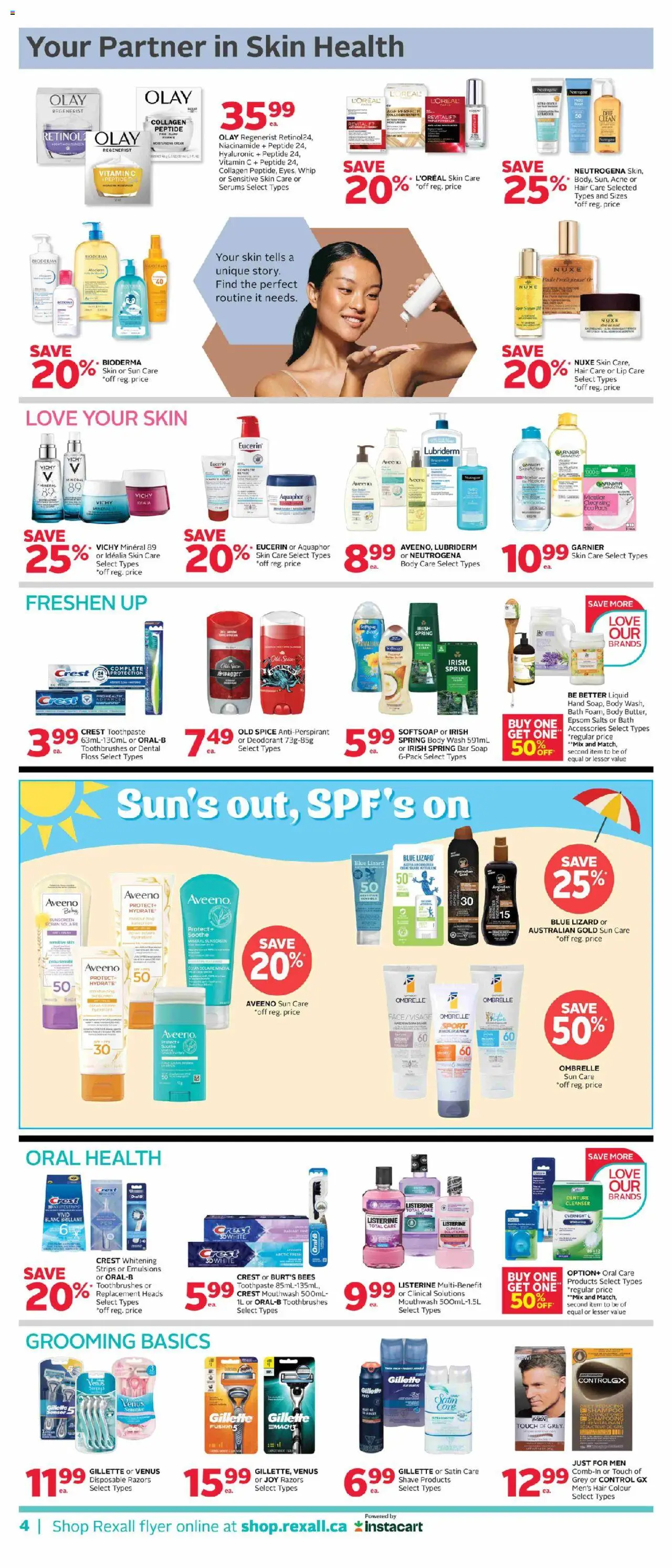Rexall flyer valid from 01.08.2025 | Page: 11 | Products: Shampoo, Soap, Toothpaste, Bath