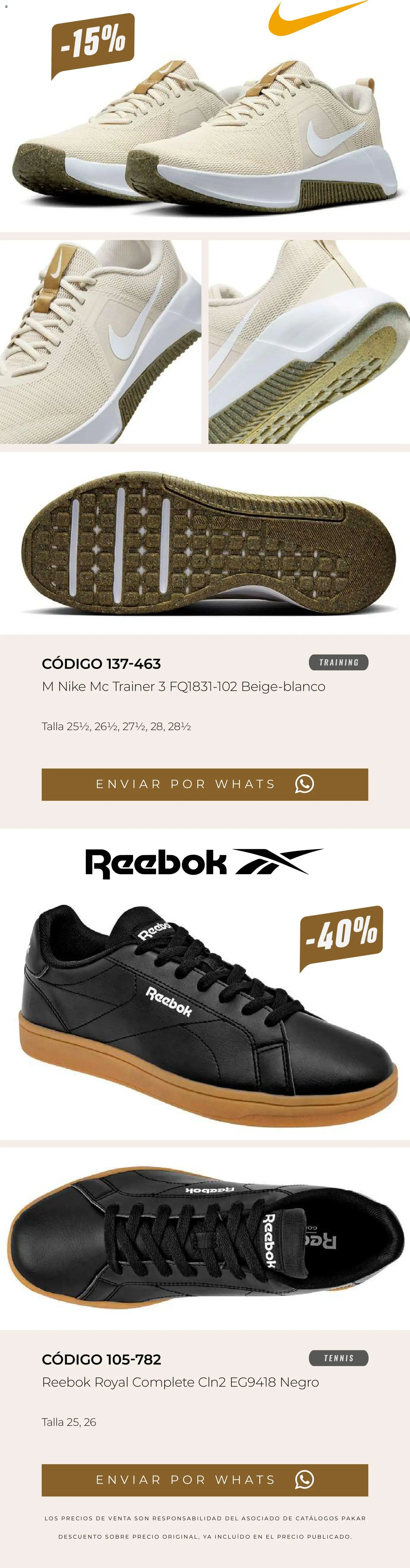 Nuevas ofertas de SC Pakar válidas en toda la República Mexicana desde el 13.03.2026. ¡Encuentra las mejores ofertas en SC Pakar catálogo Últimos pares premium ! | Página: 63 | Productos: Sobre