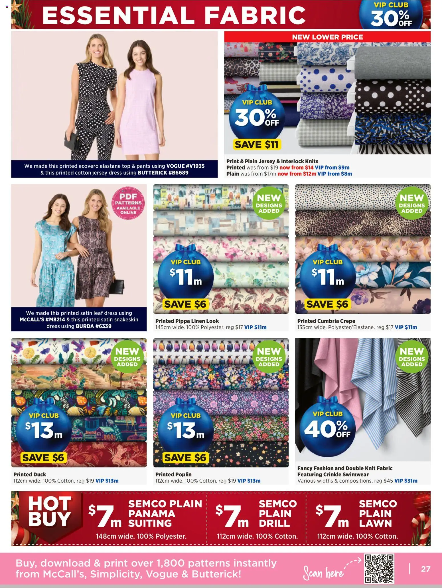 Spotlight catalogue - valid from 12.11.2025 | Page: 27 | Products: Jersey, Duck, Dress, Swimwear