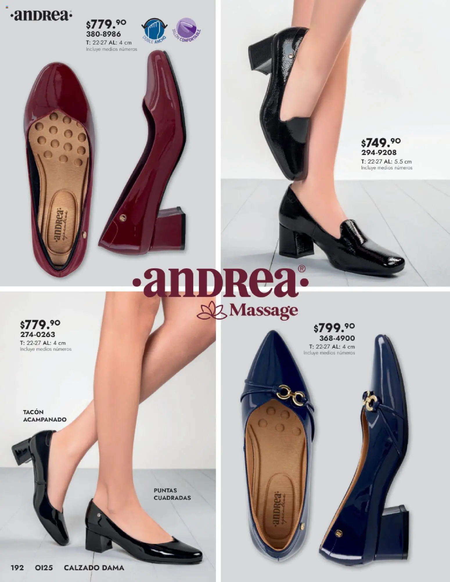 Nuevas ofertas de Andrea válidas en toda la República Mexicana desde el 24.08.2025. ¡Encuentra las mejores ofertas en Andrea - Catálogo Calzado Dama! | Página: 192
