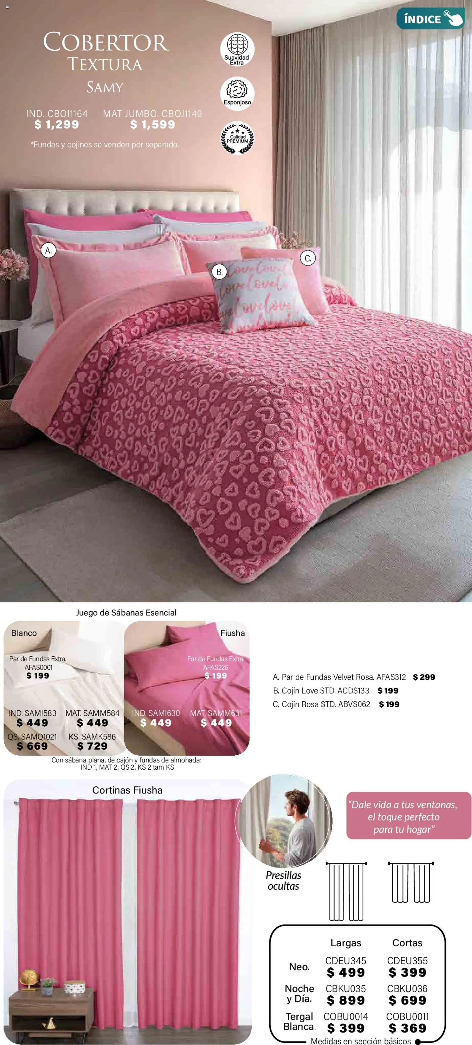 Nuevas ofertas de Colchas Concord válidas en toda la República Mexicana desde el 01.11.2025. ¡Encuentra las mejores ofertas en Colchas Concord Buen Fin! | Página: 347 | Productos: Cobertor, Juego, Sabanas, Cortinas