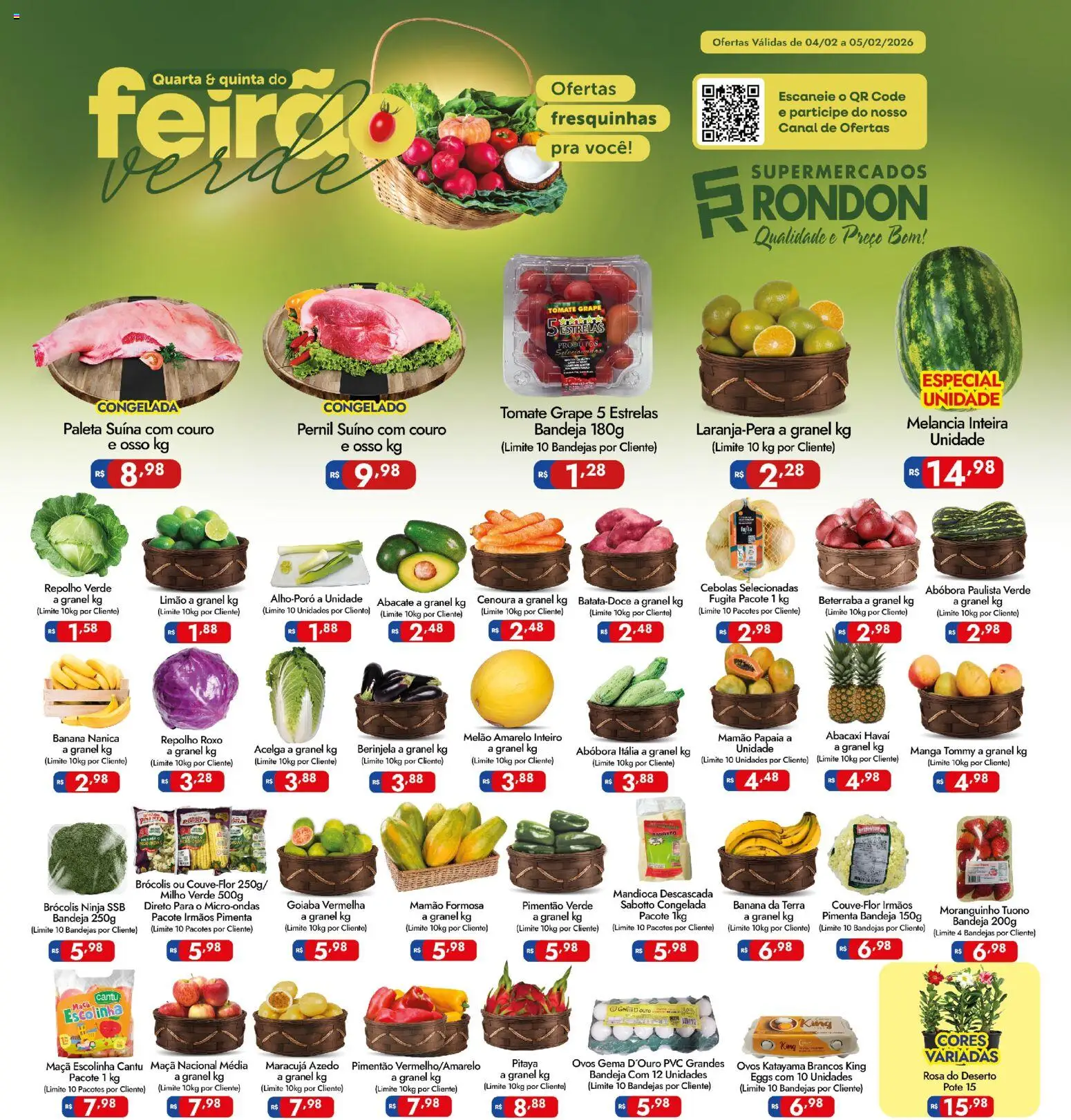 Supermercados Rondon Folheto - válido de 04.02.2026 | Página: 1