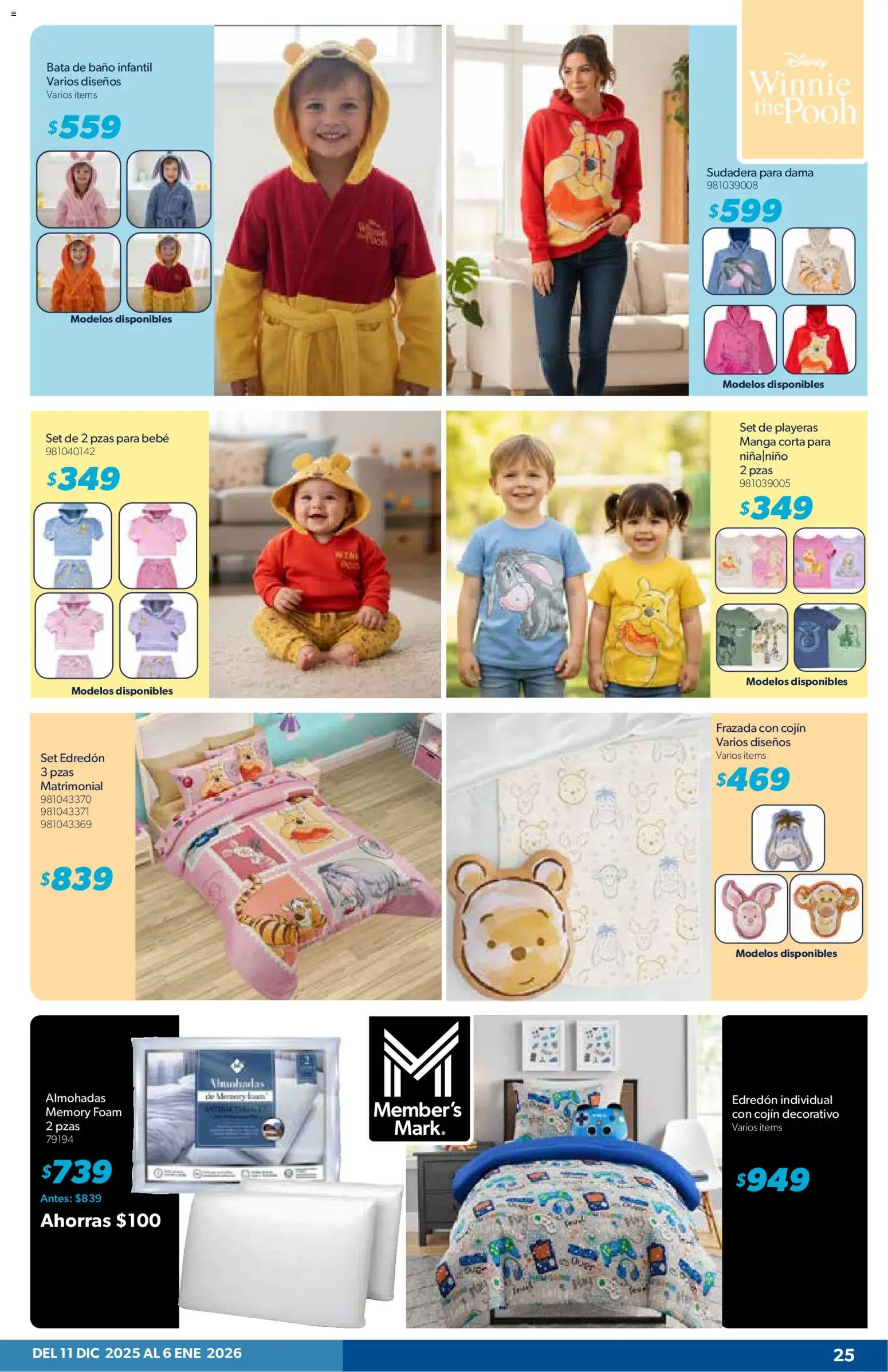 Nuevas ofertas de Sam's Club válidas en toda la República Mexicana desde el 11.12.2025. ¡Encuentra las mejores ofertas en Sam's Club catálogo Frontera! | Página: 24 | Productos: Bata de baño, Manga, Sudadera, Bata