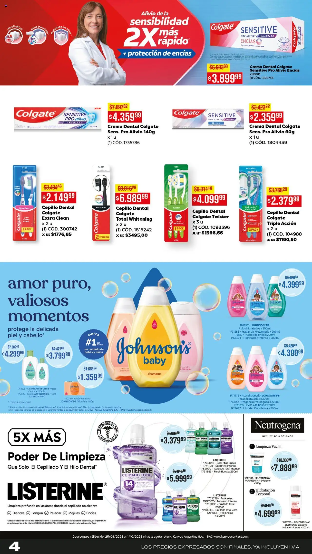 Makro ofertas │ válido desde el 25.09.2025 | Página: 4 | Productos: Body, Shampoo, Brillo, Sales