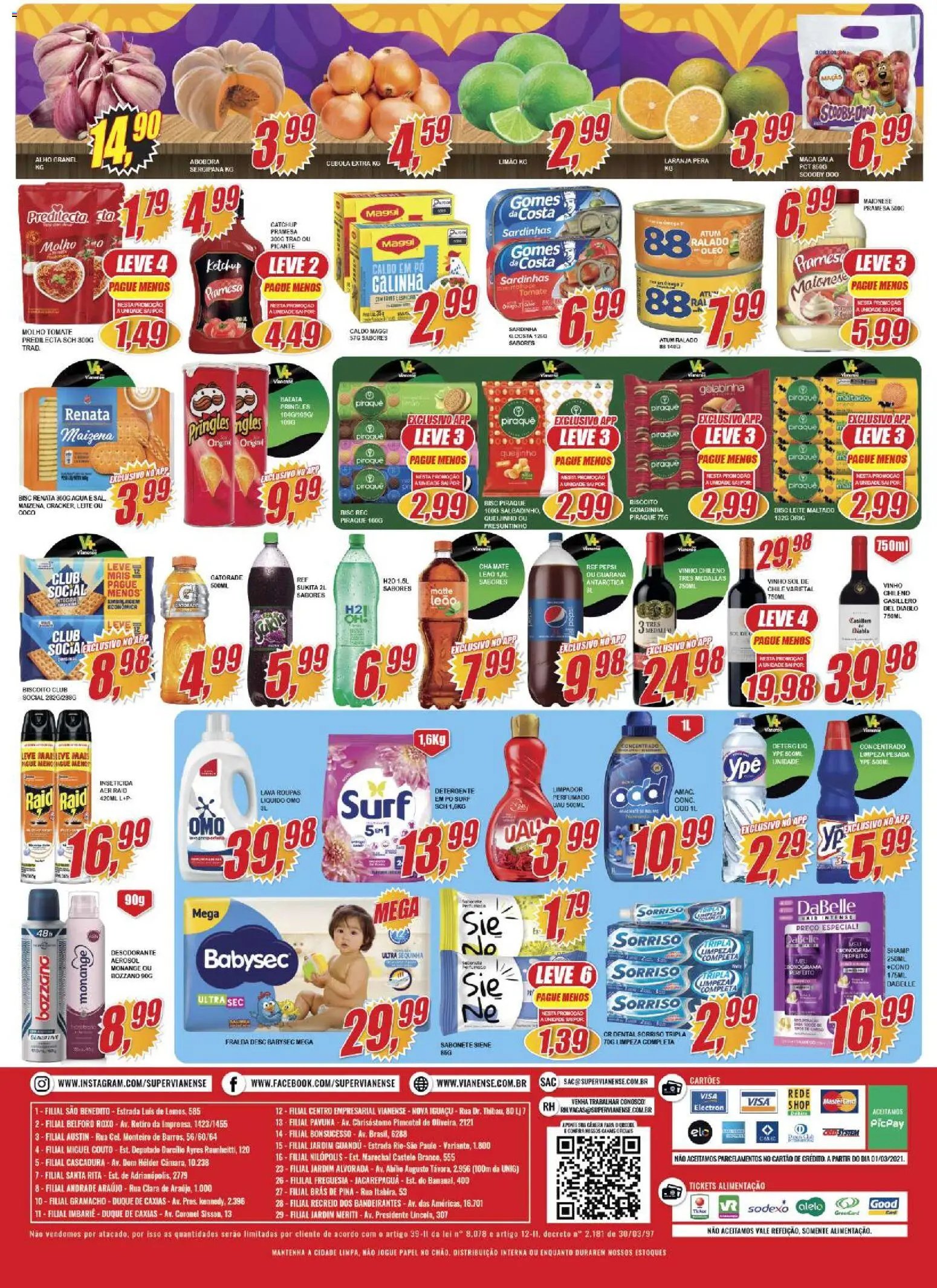 Vianense Folheto - válido de 22.04.2026 | Página: 2 | Produtos: Coco, Cebola, Batata, Câmera