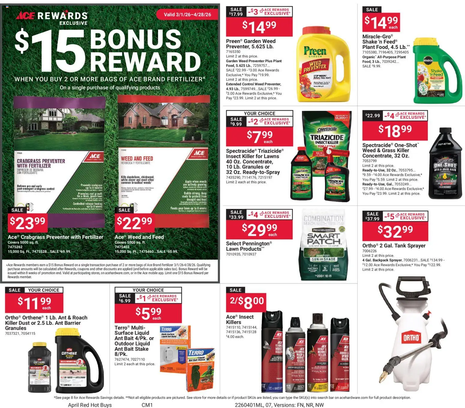 ACE Hardware Weekly Ad - valid from 01.04.2026 | Page: 7 | Products: Backpack, Bait
