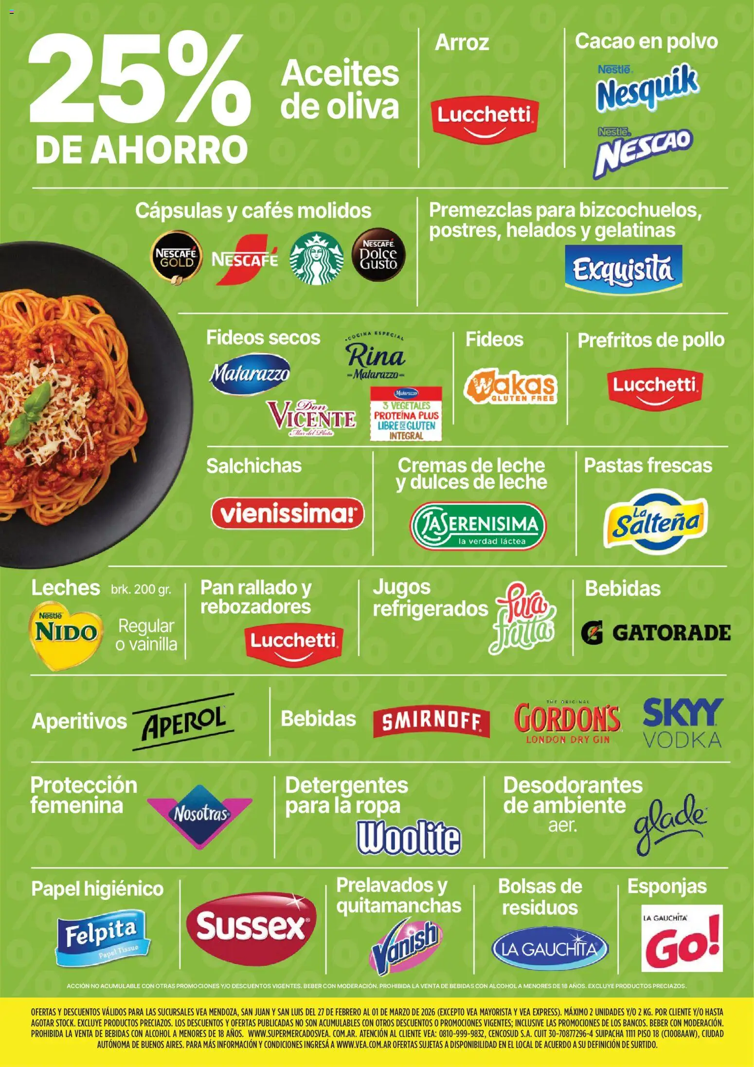 Vea - Ofertas fin de semana Cuyo │ válido desde el 27.02.2026 | Página: 4 | Productos: Cocina, Ropa, Pan, Cacao