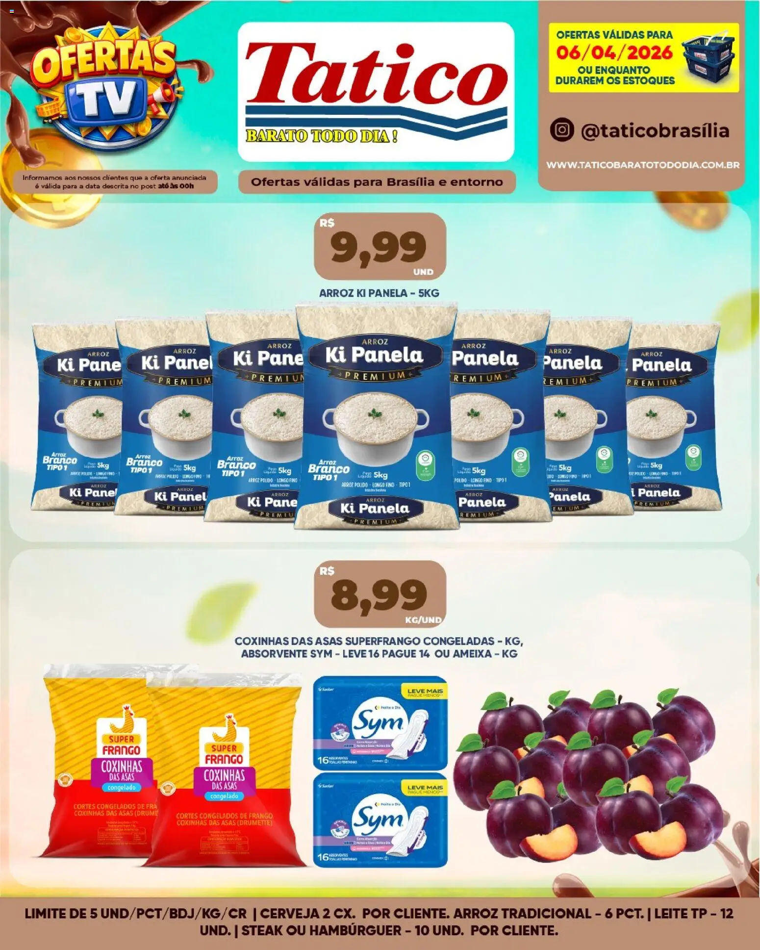Tatico Folheto - válido de 06.04.2026 | Página: 8 | Produtos: Panela, Arroz, Hambúrguer, Frango