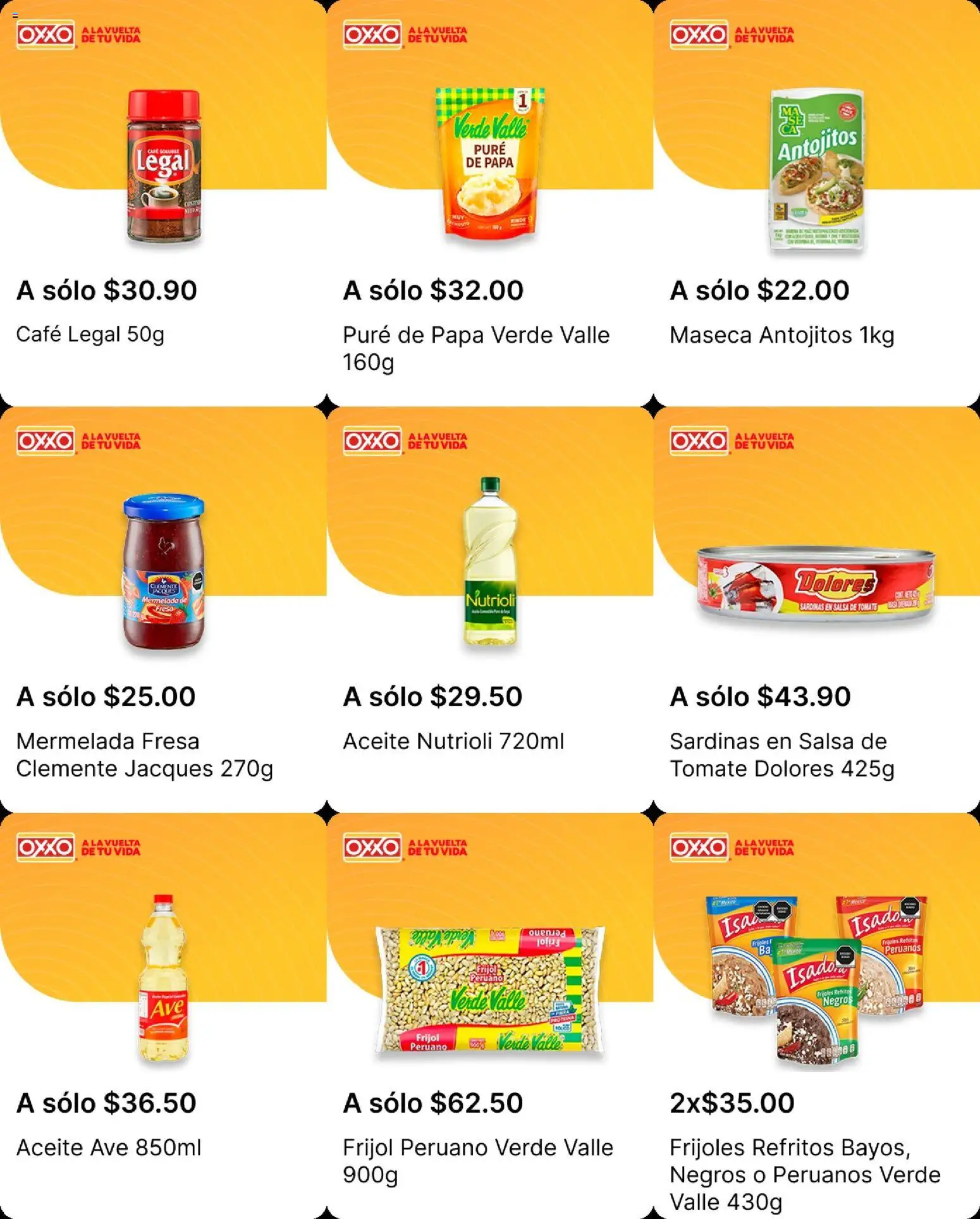 Nuevas ofertas de OXXO válidas en toda la República Mexicana desde el 04.12.2025. ¡Encuentra las mejores ofertas en OXXO - Oxxo Promotions! | Página: 1 | Productos: Papa, Tomate, Aceite, Café