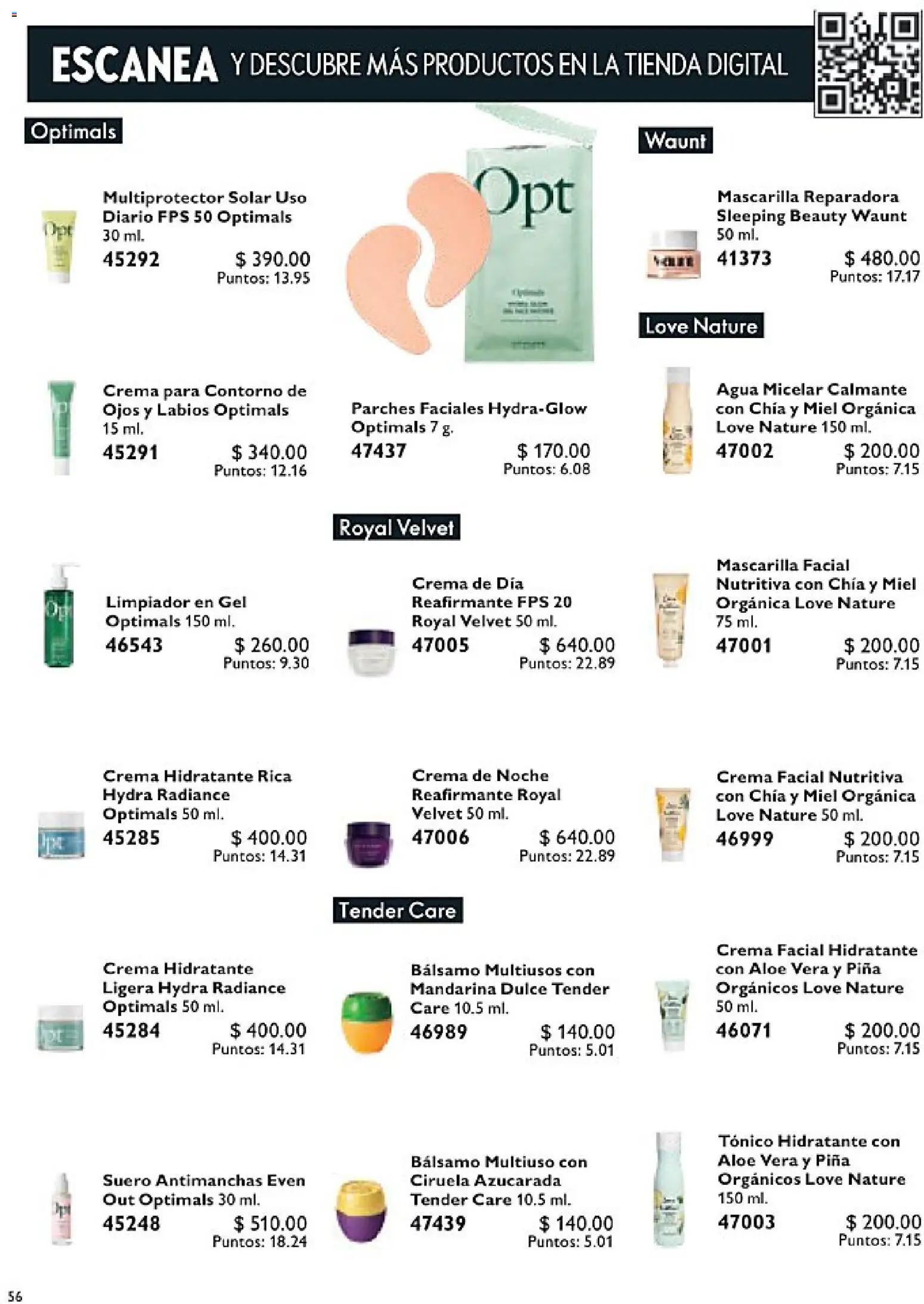 Nuevas ofertas de Oriflame válidas en toda la República Mexicana desde el 14.02.2026. ¡Encuentra las mejores ofertas en Oriflame campaña 3 2026! | Página: 56 | Productos: Contorno, Limpiador, Mascarilla, Agua micelar