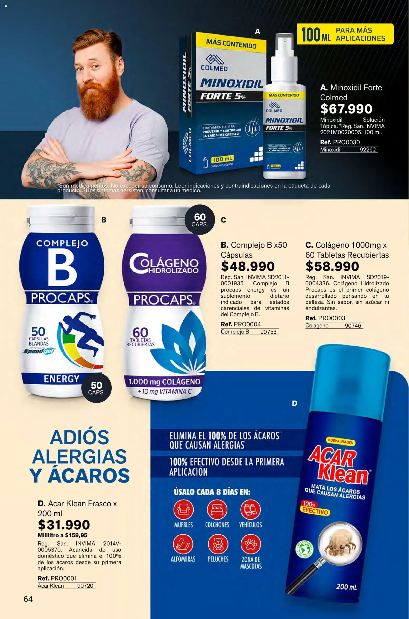 Leonisa revista - valida desde el 05.02.2026 | Página: 64 | Productos: Frasco, Azucar, Suplemento dietario, Vitaminas