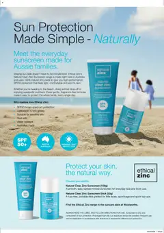 Preview of Woolworths Fresh Ideas Magazine - valid from 14.01.2026 | Page: 123 | Products: Portable, Safe, Sensitive skin, Zinc