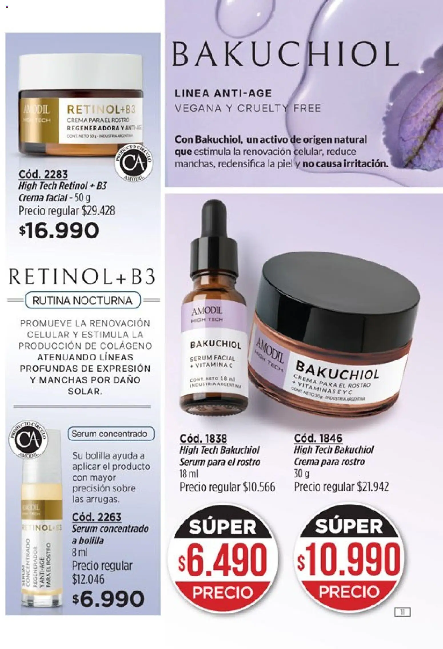 Catálogo Amodil Campaña 5 │ válido desde el 01.03.2026 | Página: 11 | Productos: Sobre, Serum, Crema