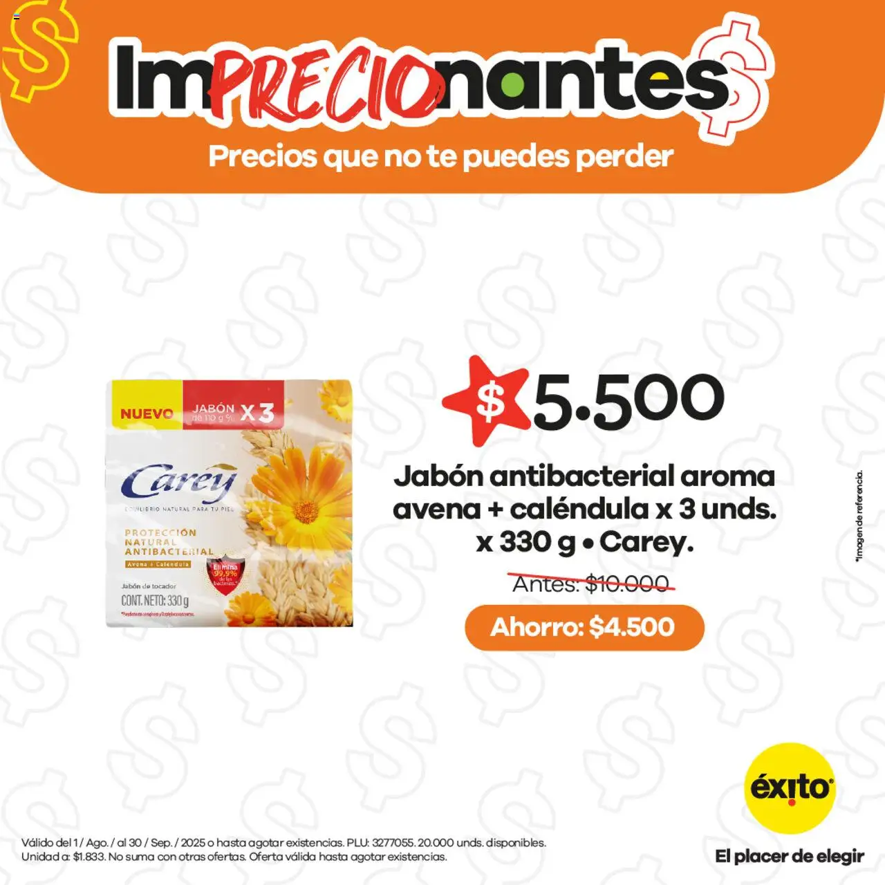 Éxito revista - valida desde el 01.08.2025 | Página: 10 | Productos: Té, Avena, Jabón