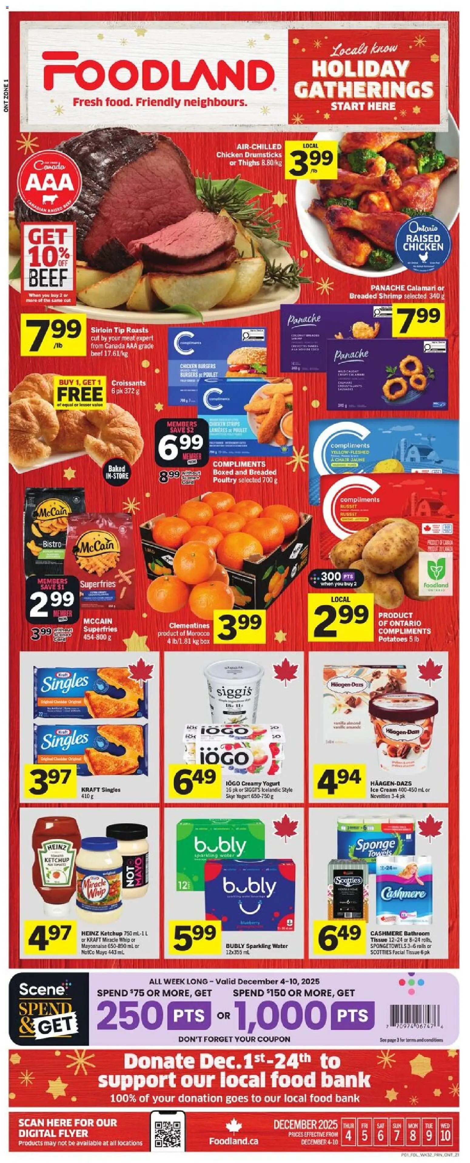 Foodland flyer valid from 04.12.2025 | Page: 1