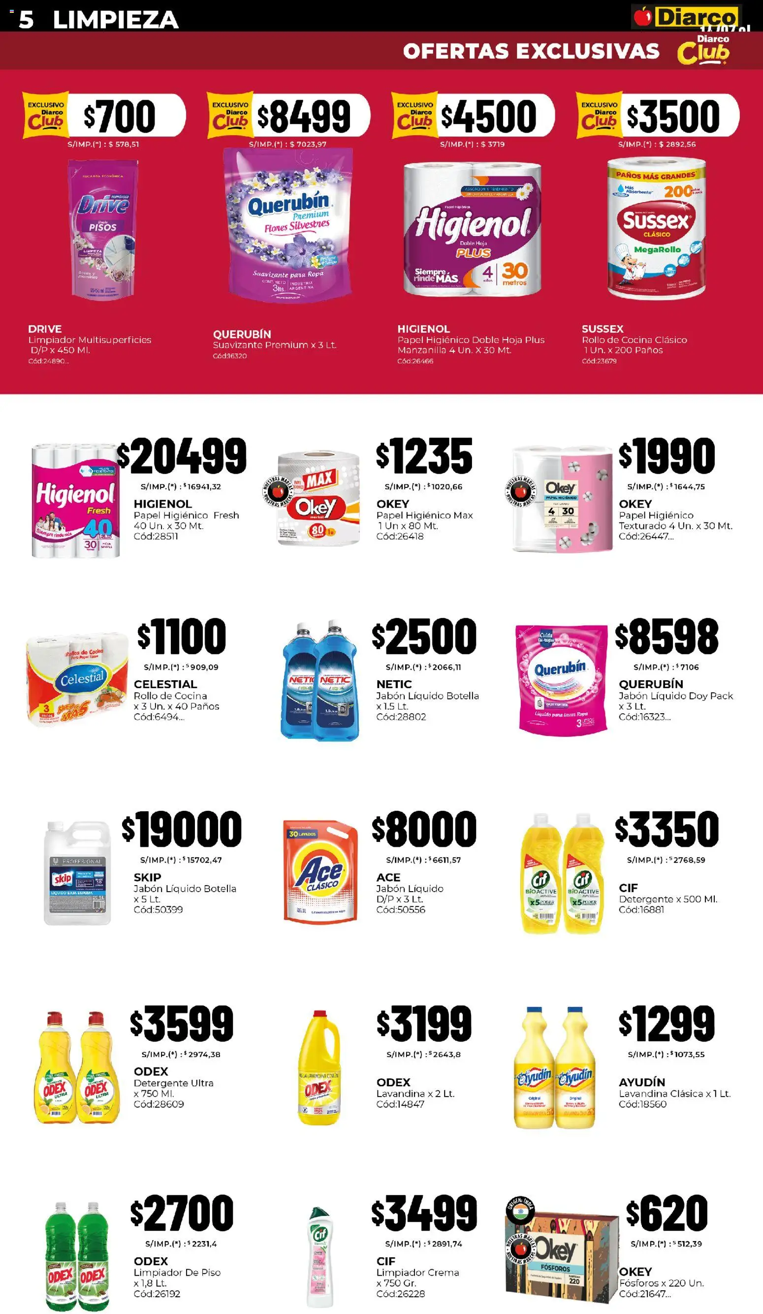 Diarco - Ofertas │ válido desde el 29.12.2025 | Página: 5 | Productos: Fósforos, Botella, Jabón líquido, Jabón