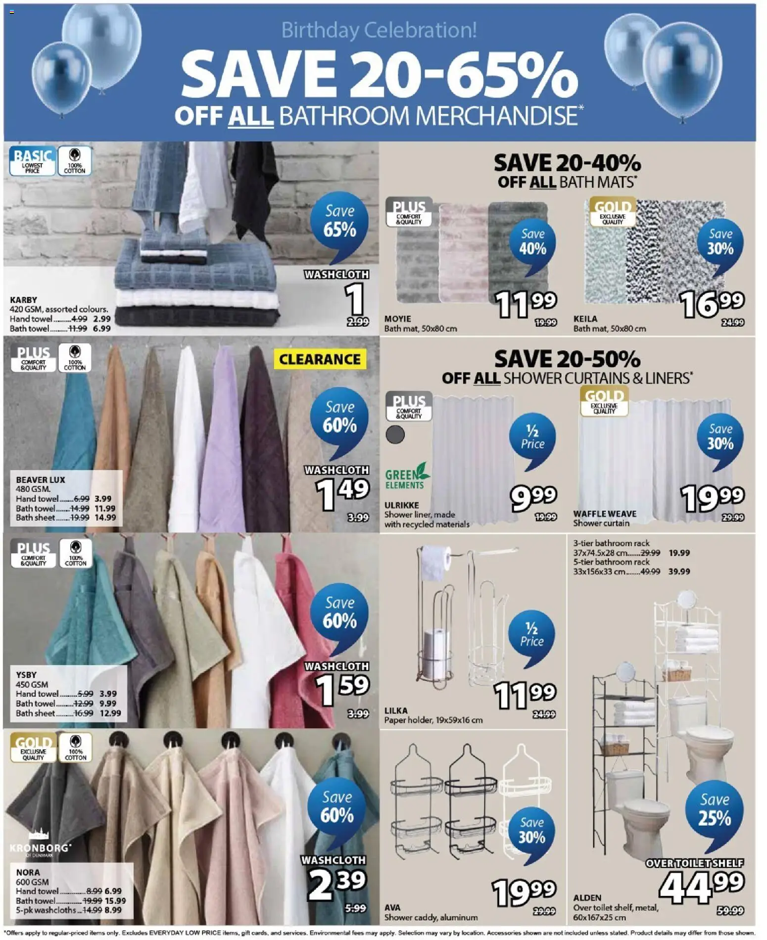 JYSK flyer valid from 09.04.2026 | Page: 18 | Products: Shelf, Bath, Shower