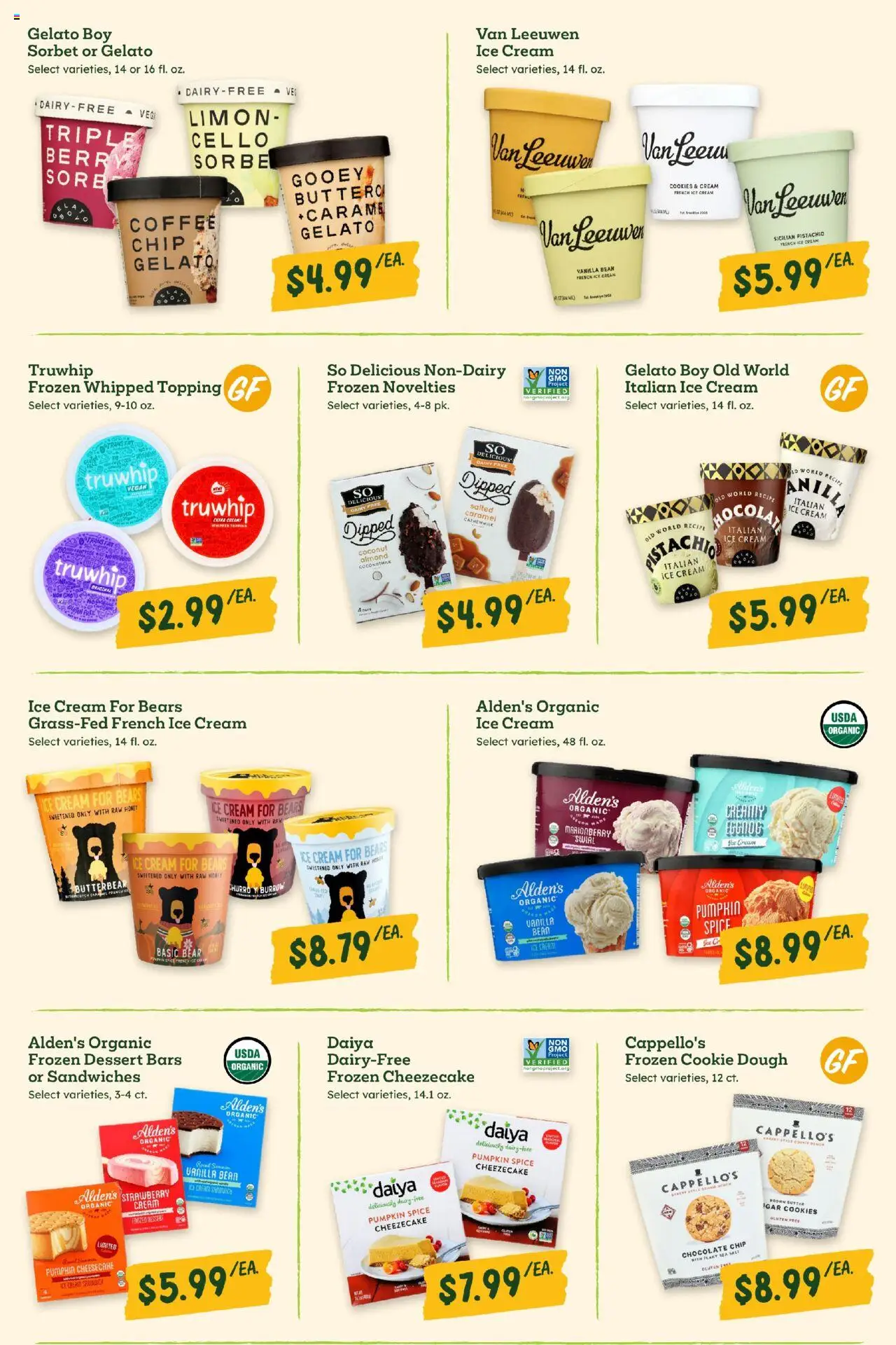 Sprouts Monthly Ad - valid from 24.09.2025 | Page: 16 | Products: Coffee, Ice cream, Salt, Cheesecake