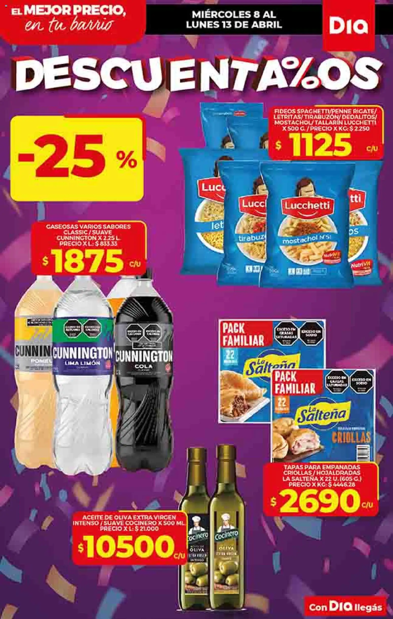 Dia - Ofertas - Salta y Jujuy │ válido desde el 08.04.2026 | Página: 9 | Productos: Aceite, Lima, Limón, Fideos