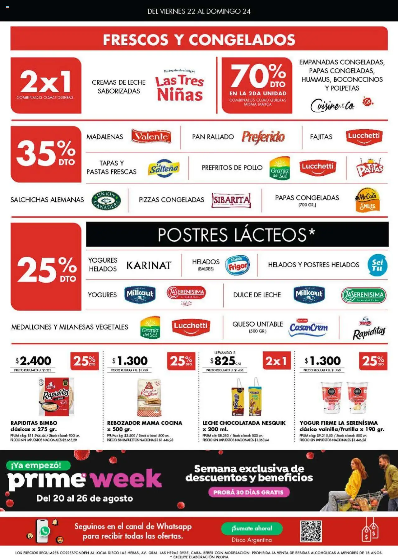 Disco ofertas - Córdoba │ válido desde el 22.08.2025 | Página: 4 | Productos: Dulce de leche, Queso, Yogur, Pan rallado
