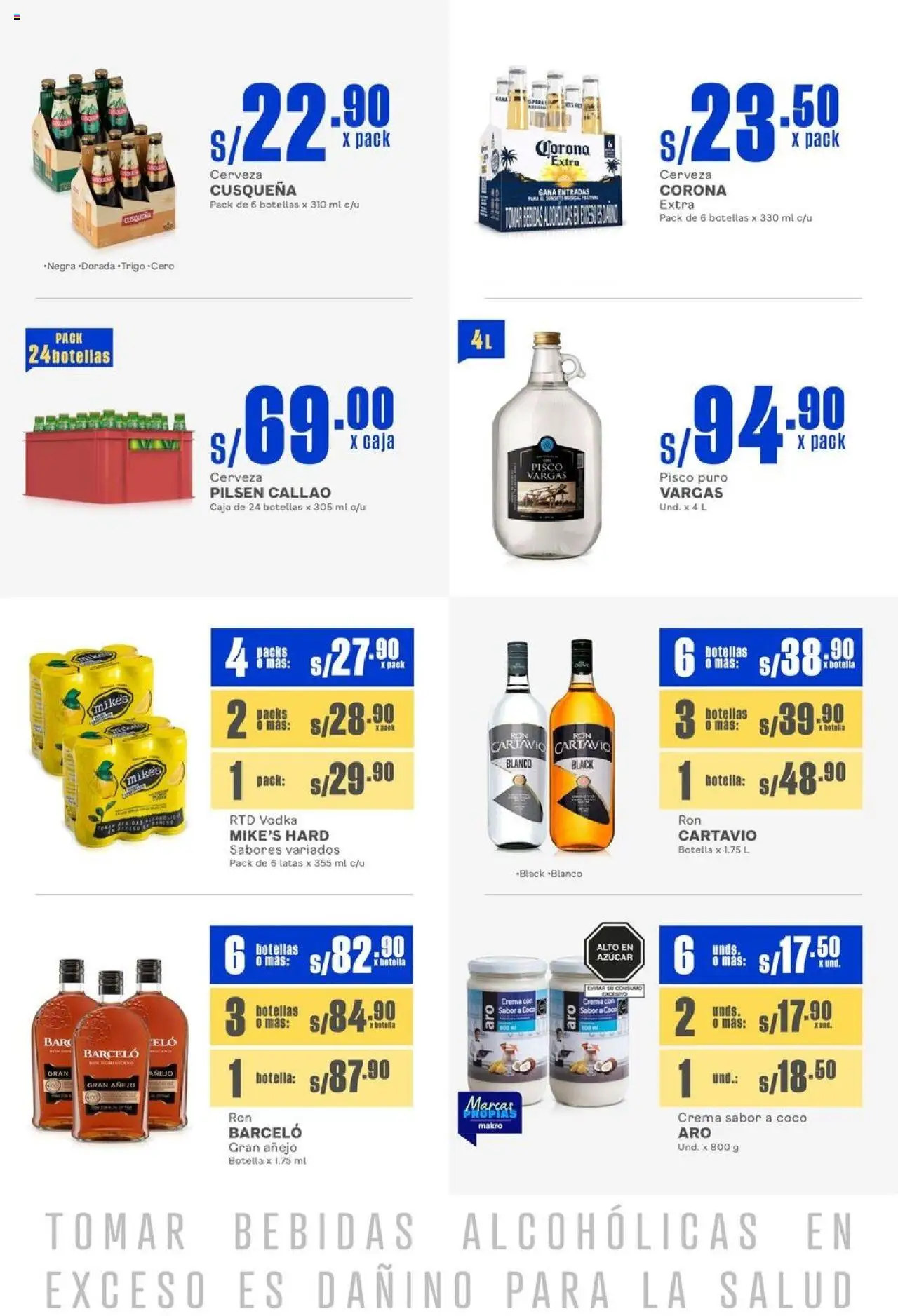 Catálogo Makro válido desde 09.10.2025 | Página: 24 | Productos: Caja, Cerveza, Crema, Vodka