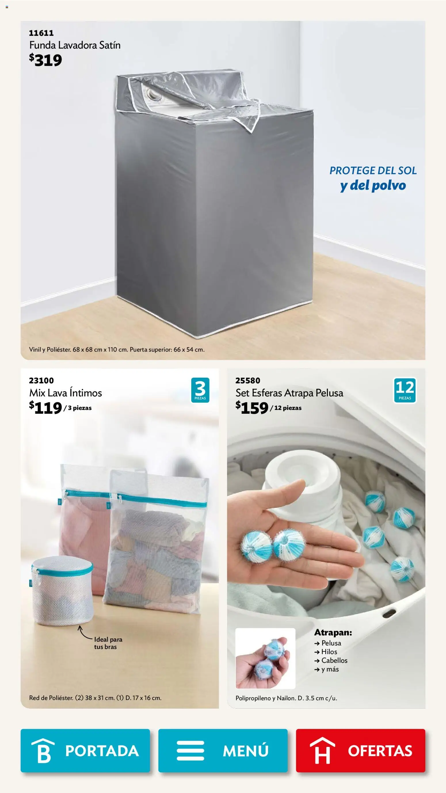 Nuevas ofertas de Betterware válidas en toda la República Mexicana desde el 01.12.2025. ¡Encuentra las mejores ofertas en Betterware campaña 12 2025! | Página: 108 | Productos: Funda, Lavadora, Polvo