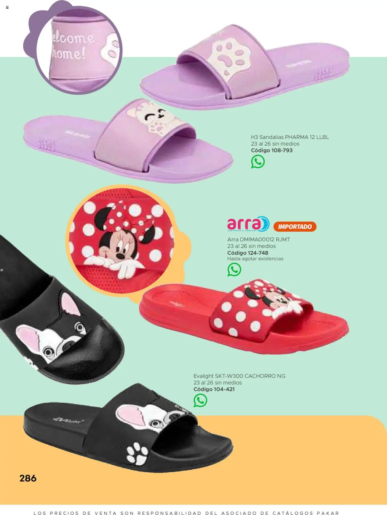 Nuevas ofertas de SC Pakar válidas en toda la República Mexicana desde el 31.01.2025. ¡Encuentra las mejores ofertas en SC Pakar catálogo Primavera Verano! | Página: 286 | Productos: Sandalias