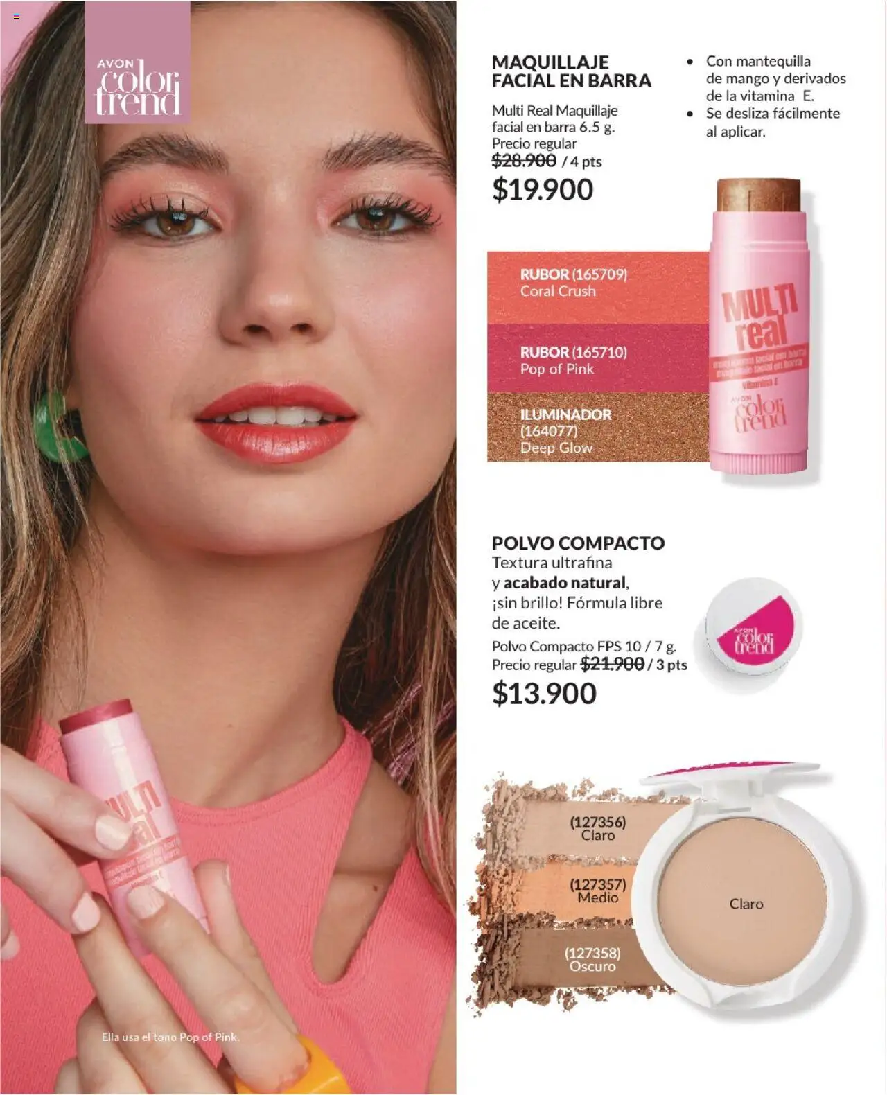 Avon revista - valida desde el 01.08.2025 | Página: 70 | Productos: Rubor, Mantequilla, Maquillaje, Polvo