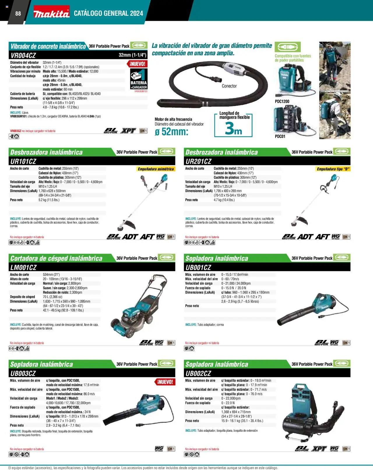 Nuevas ofertas de Makita válidas en toda la República Mexicana desde el 17.04.2024. ¡Encuentra las mejores ofertas en Makita catálogo ! | Página: 88 | Productos: Lentes, Extensión, Flexible, Caja