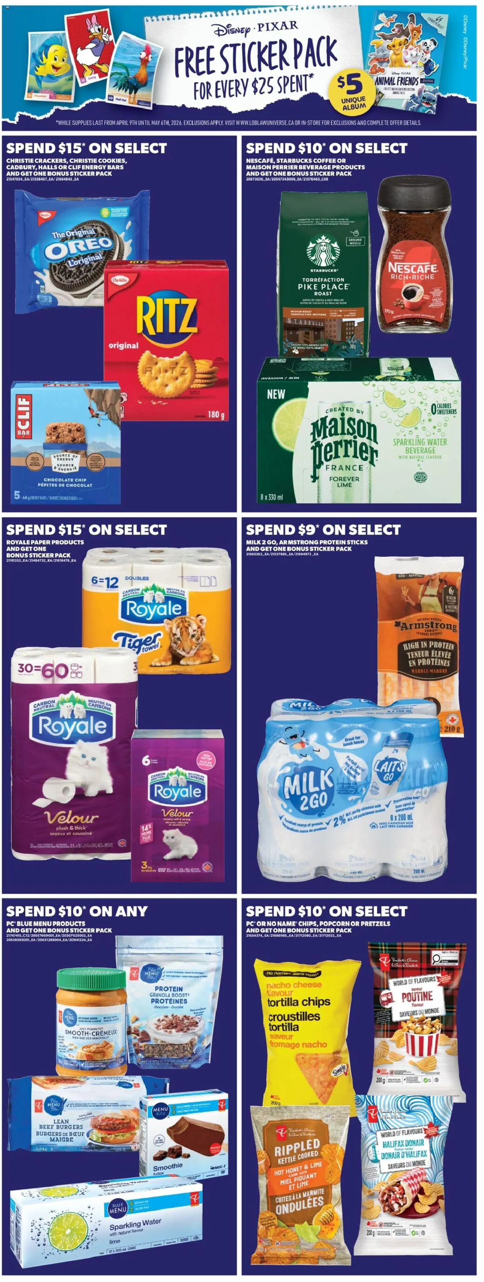 Real Canadian Superstore flyer valid from 16.04.2026 | Page: 9 | Products: Beef, Chips, Cheese, Chocolate