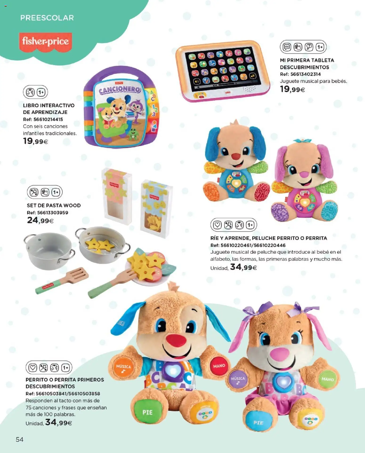 Nuevas ofertas de El Corte Inglés válidas en toda la República Mexicana desde el 27.10.2025. ¡Encuentra las mejores ofertas en El Corte Inglés catálogo Juguetes! | Página: 54 | Productos: Pasta, Tableta