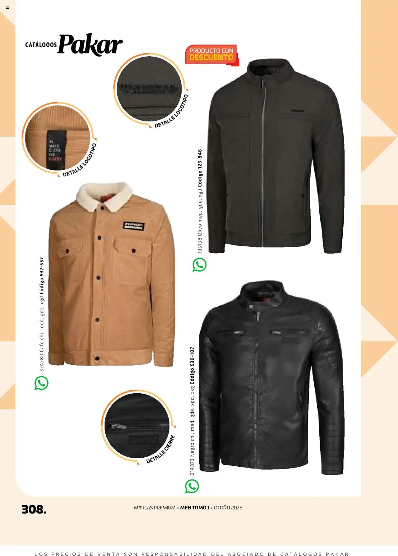 Nuevas ofertas de SC Pakar válidas en toda la República Mexicana desde el 29.08.2025. ¡Encuentra las mejores ofertas en SC Pakar - Catálogo Otoño Men Tomo 1! | Página: 308 | Productos: Café