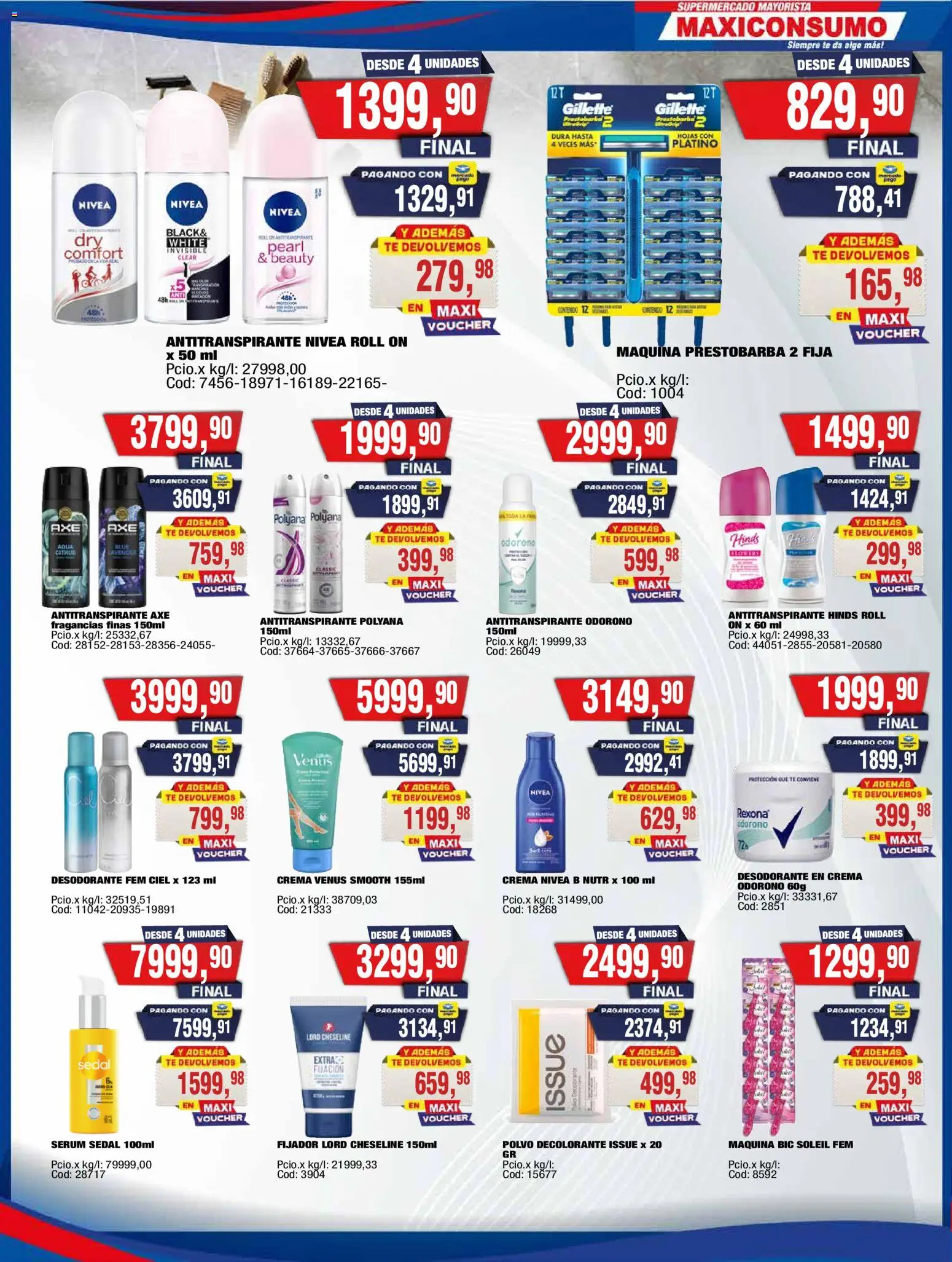 Maxiconsumo ofertas │ válido desde el 20.04.2026 | Página: 26 | Productos: Polvo, Serum, Antitranspirante, Crema