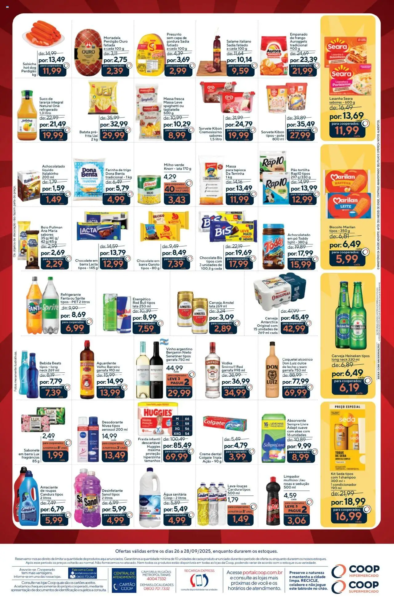 Coop Folheto - válido de 26.09.2025 | Página: 2 | Produtos: Farinha de trigo, Leite, Roupas, Refrigerante