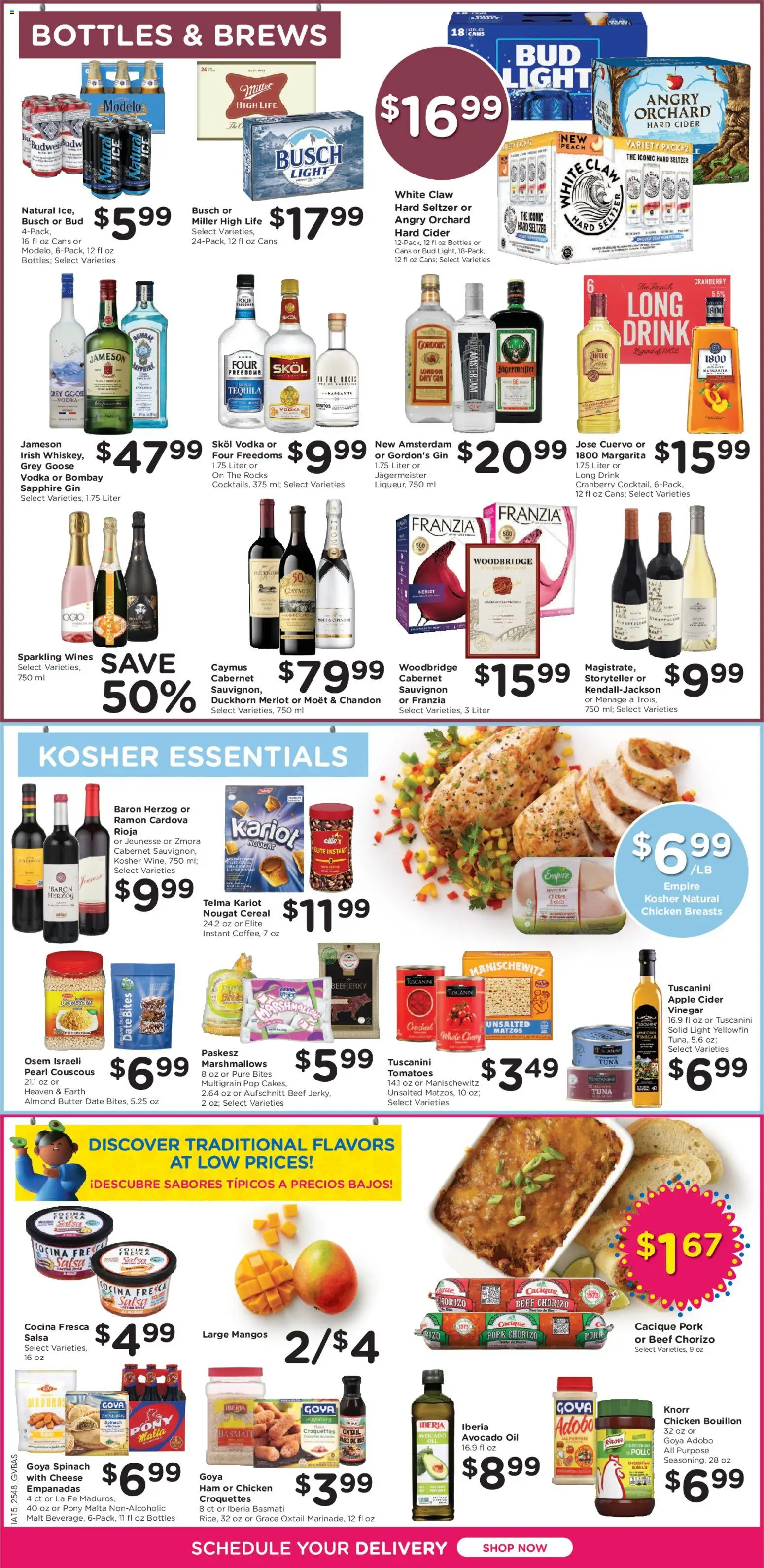 Kroger Ad - valid from 02.01.2026 | Page: 8 | Products: Cheese, Oil, Pork, Date