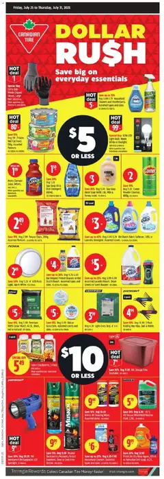 Preview of Canadian Tire flyer / circulaire from shop Canadian Tire valid from 25.07.2025