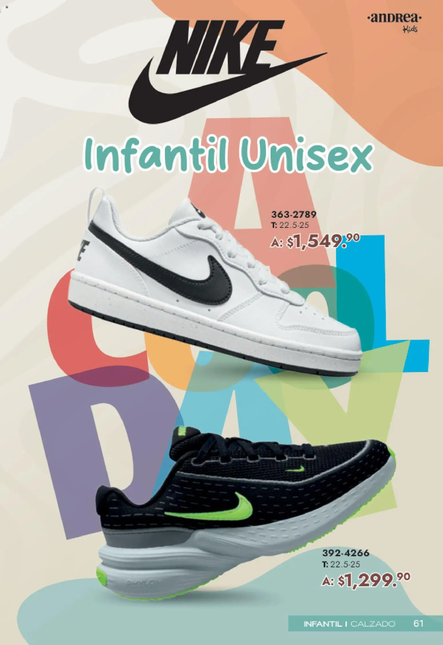 Nuevas ofertas de Andrea válidas en toda la República Mexicana desde el 19.04.2026. ¡Encuentra las mejores ofertas en Andrea catálogo Mamá y Peques! | Página: 61