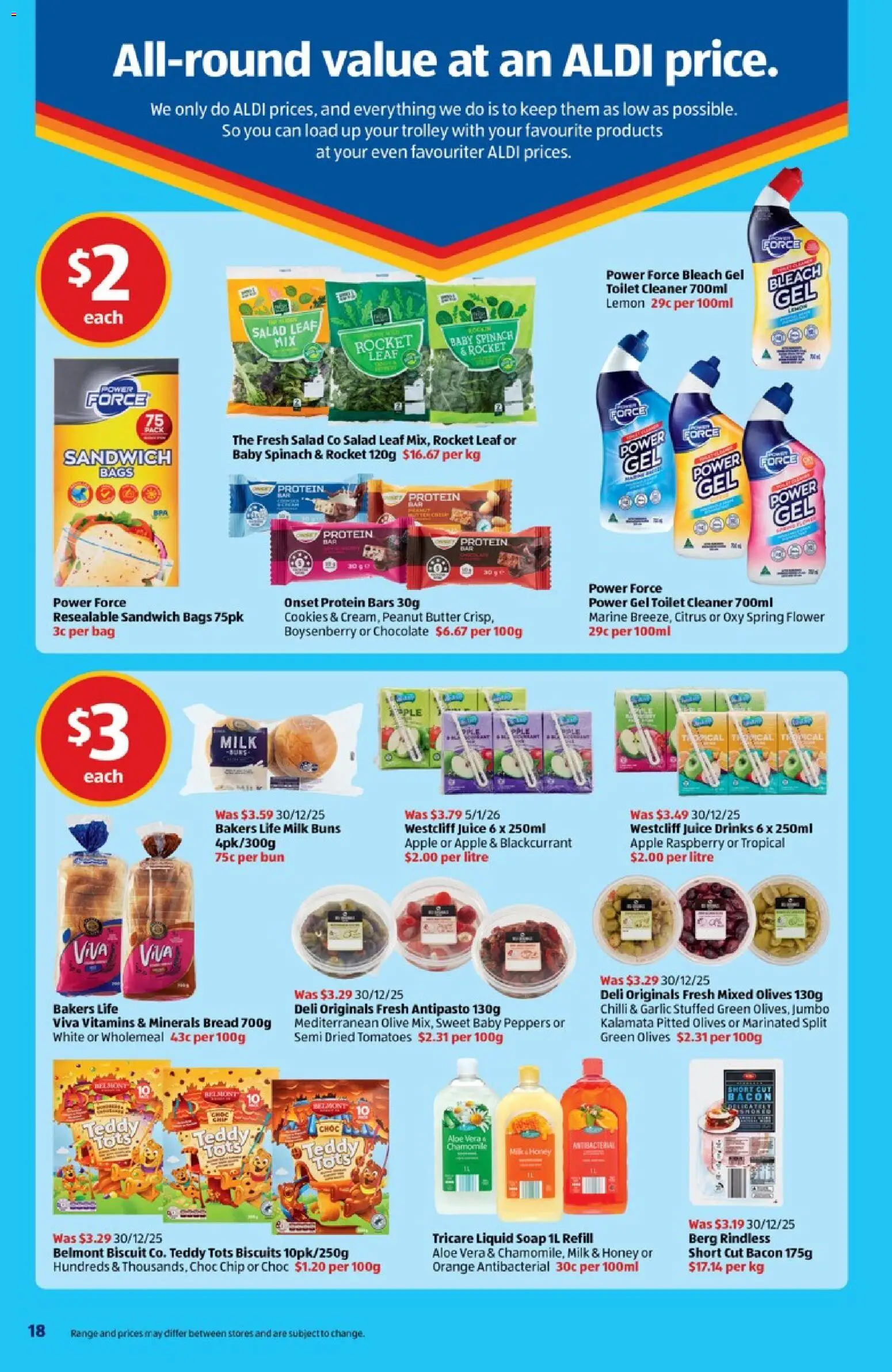 Aldi catalogue - valid from 22.04.2026 | Page: 18 | Products: Bacon, Butter, Spinach, Chilli