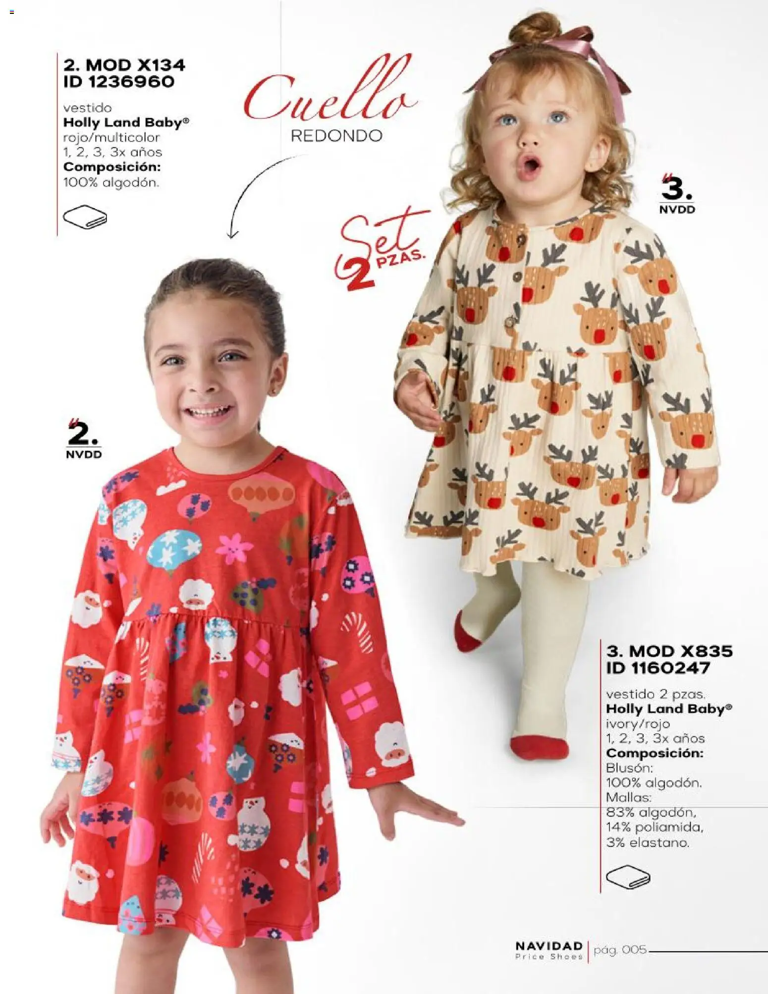 Nuevas ofertas de Price Shoes válidas en toda la República Mexicana desde el 16.11.2025. ¡Encuentra las mejores ofertas en Price Shoes catálogo Navidad Ropa! | Página: 5 | Productos: Vestido, Mallas