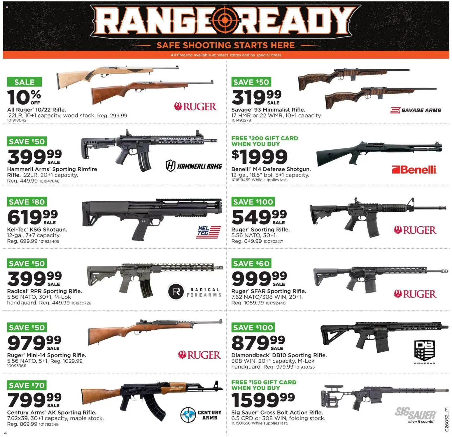 Mills Fleet Farm Range Ready - valid from 26.01.2026 | Page: 4 | Products: Safe, Rimfire