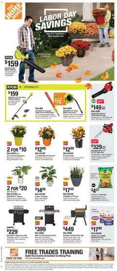 Preview of Home Depot weekly ads valid from 21.08.2025