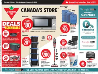 Preview of Canadian Tire weekly flyer from shop Canadian Tire valid from 19.02.2026