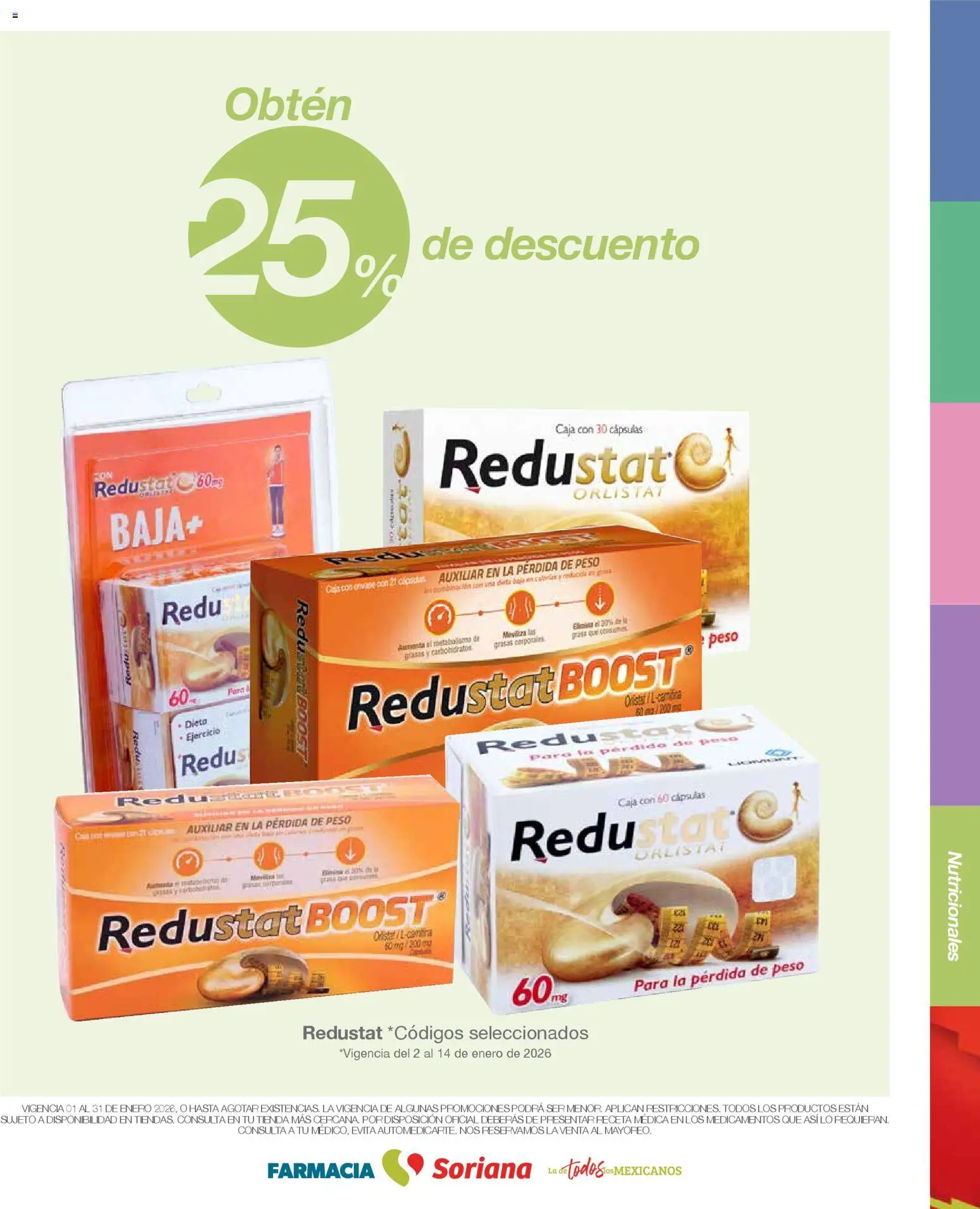 Nuevas ofertas de Soriana válidas en toda la República Mexicana desde el 01.01.2026. ¡Encuentra las mejores ofertas en Soriana - Folleto Farnacia Súper Nacional! | Página: 8 | Productos: Caja